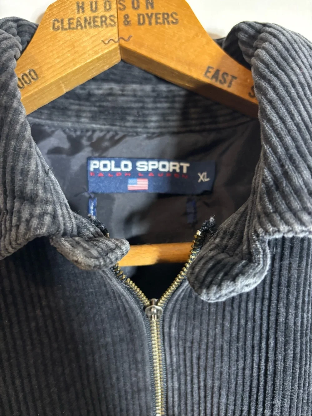 Vtg Polo Sport Ralph Lauren Corduroy Half Zip Pullover XL